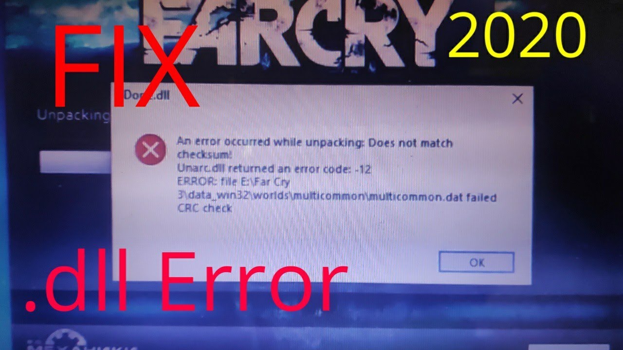 how to fix isdonedll error while installing the game